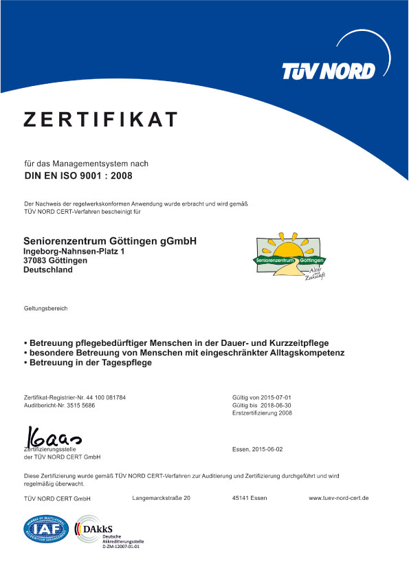 Seniorenzentrum-Goettingen-Zertifikat-2015-2018